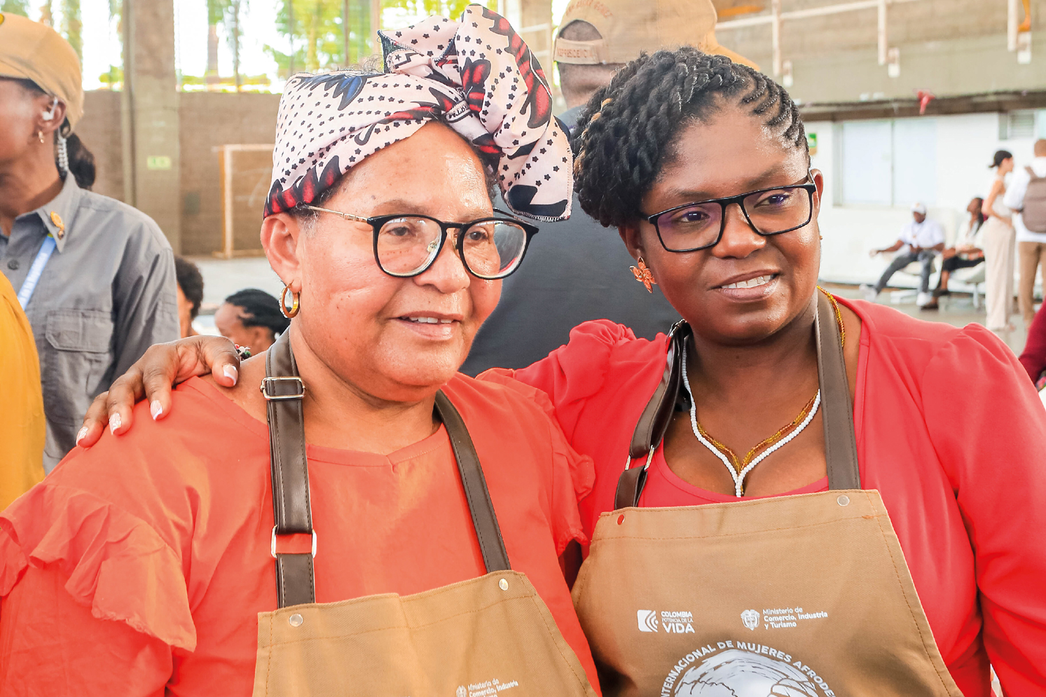 vice presidenta en el evento saberes y sabores